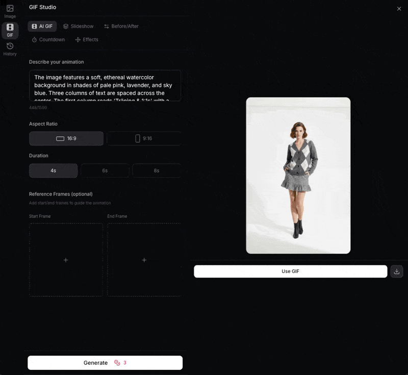GIF Studio slideshow demo