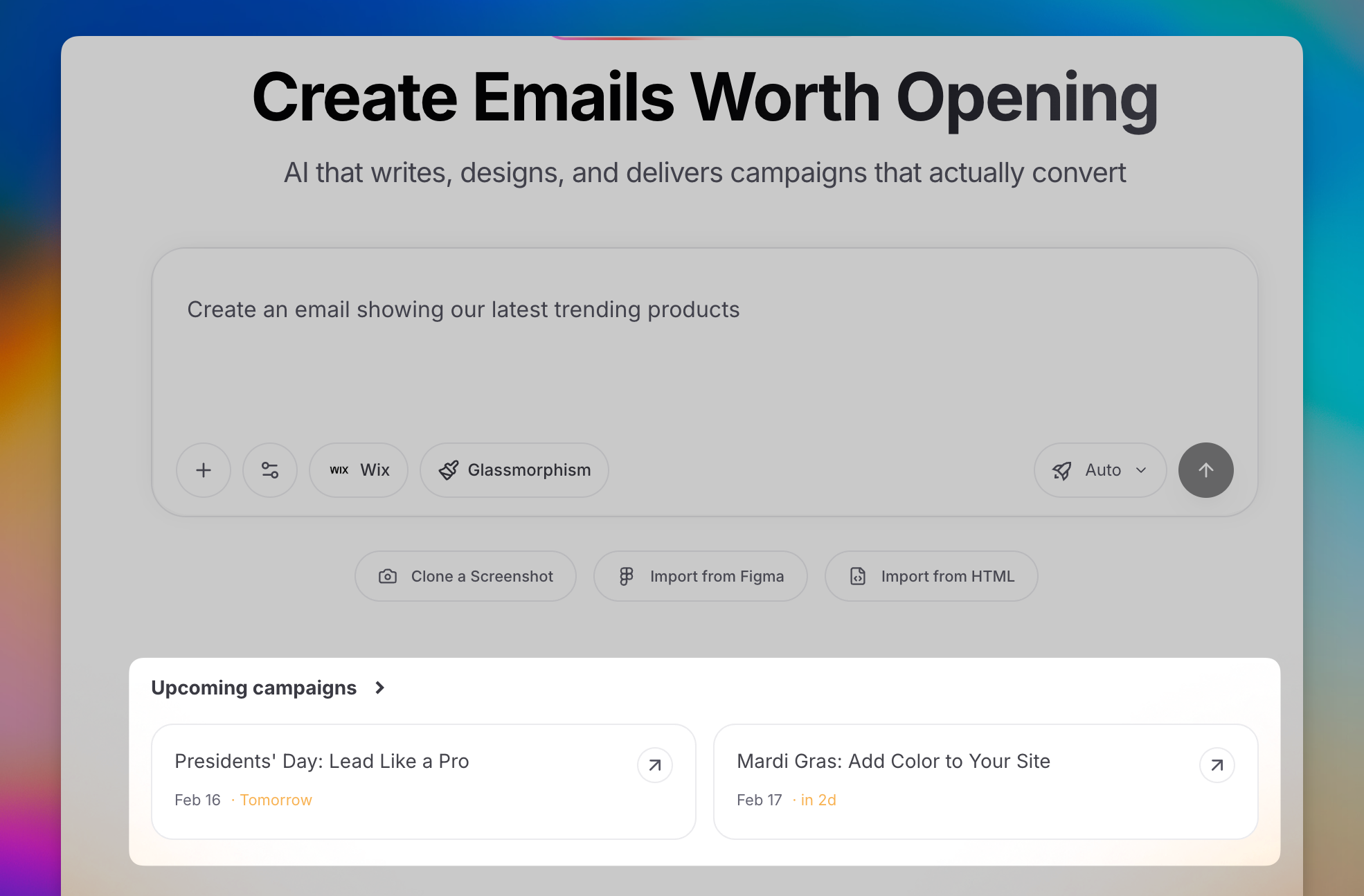 On-brand marketing calendar